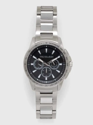 Trussardi zegarek męski kolor srebrny R2453153004
