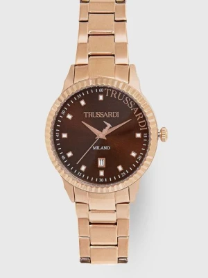 Trussardi zegarek męski kolor złoty R2453141008