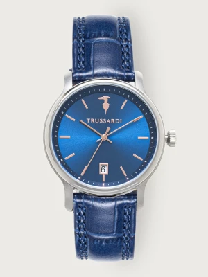 Trussardi zegarek męski niebieski