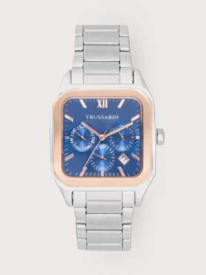 Trussardi zegarek męski srebrny