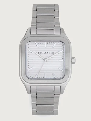 Trussardi zegarek męski srebrny