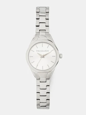 Trussardi zegarek METROPOLITAN damski kolor srebrny R2453157510