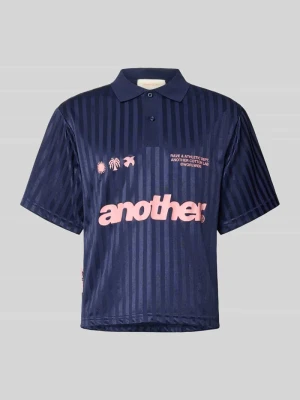 Trykot z kołnierzykiem polo i nadrukami logo ANOTHER COTTON LAB