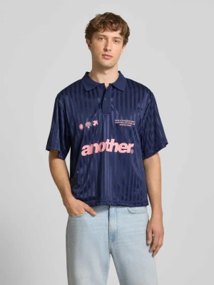 Trykot z kołnierzykiem polo i nadrukami logo ANOTHER COTTON LAB
