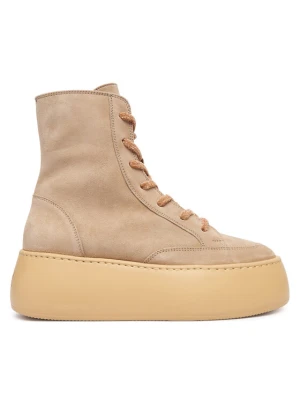 Trzewiki AGL Vibe Lowboot D946512PJV Beżowy