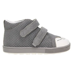 Popielate trzewiki Bartek w kropki 1356803