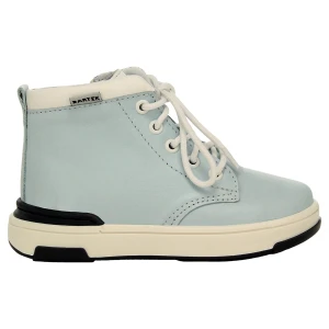 Błękitno białe skórzane trampki Bartek 1112104