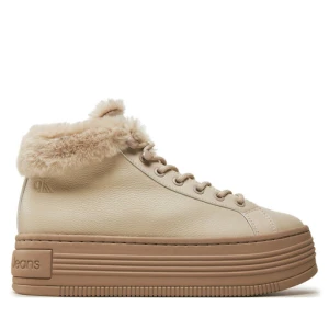 Trzewiki Calvin Klein Jeans Bold Platf Low Laceup Mg YW0YW01590 Beżowy