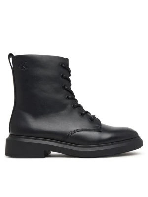 Trzewiki Calvin Klein Sporty Boot Lace Up Lth HW0HW03188 Czarny