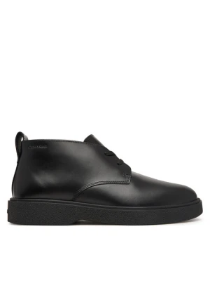 Trzewiki Calvin Klein Text Rubber Desert Boot Lth HM0HM02255 Czarny