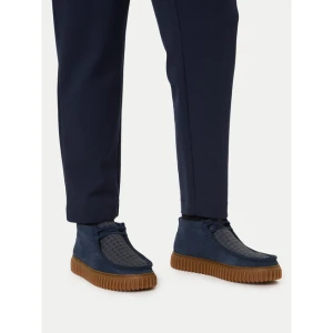 Trzewiki Clarks Torhill Hi 26183427 Granatowy
