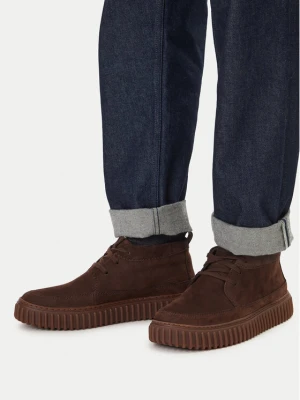 Trzewiki Clarks Torhill LaceHi 26184694 Brązowy ciemny