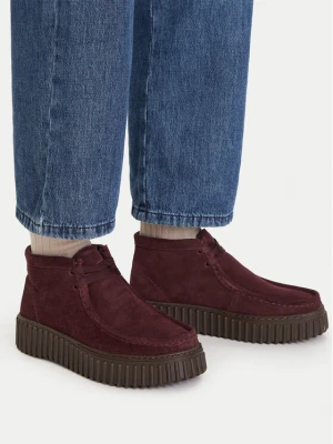 Trzewiki Clarks Torhill Moss 26329426 Bordowy