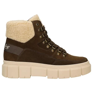 Brązowe czekoladowe trzewiki relaks z kożuszkiem r 64003-62