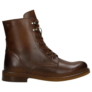 Brązowe skórzane trzewiki damskie 64150-52 Wojas