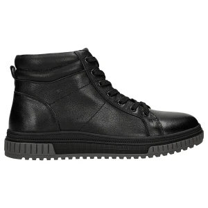 Czarne wysokie trampki męskie 24135-51 Wojas