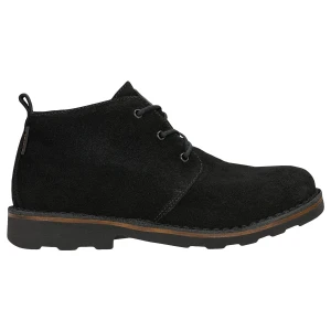Czarne niskie trzewiki męskie w stylu chukka 24128-61 Wojas