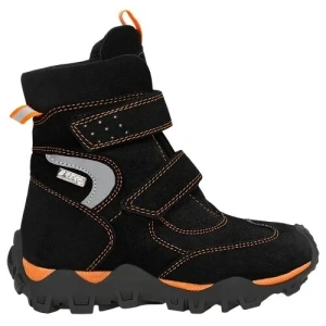 Trzewiki ocieplane Bartek dla dziewcząt czarno pomarańczowe 14292021