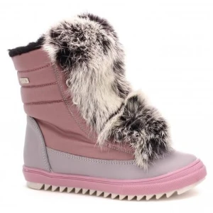 Trzewiki ocieplane Bartek dla dziewcząt różowo srebrny w 4769l 89fx ii p44050