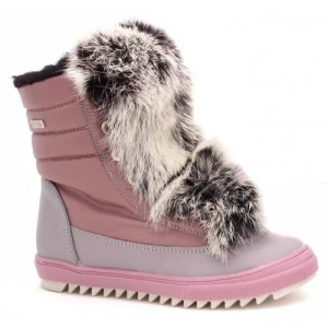 Trzewiki ocieplane Bartek dla dziewcząt różowo srebrny w 7769l 89fx ii p44051
