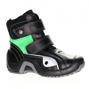 Trzewiki ocieplane Bartek dla chłopców granatowo zielony w 71482 14r p29601