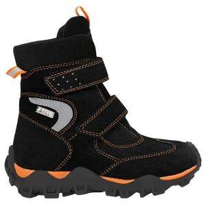 Trzewiki ocieplane Bartek czarno pomarańczowe 17292021