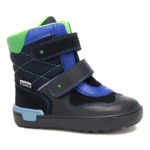 Trzewiki ocieplane Bartek dla chłopców granatowo niebieski w 91874 003 p46798