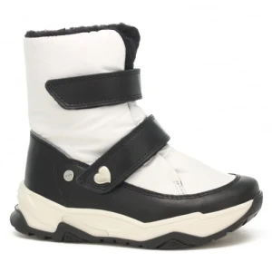 Trzewiki ocieplane Bartek dla dziewcząt biało czarny t 14077005 p45673