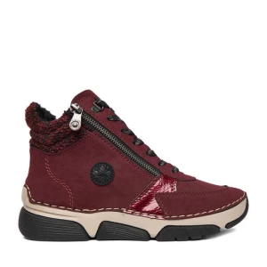 Trzewiki Rieker 45960-35 Bordowy