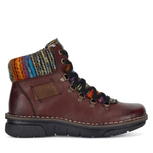 Trzewiki Rieker 73343-35 Bordowy