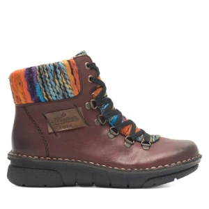 Trzewiki Rieker 73343-35 Bordowy