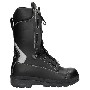 Wysokie trzewiki strazackie ze skóry licowej 998-41 Wojas