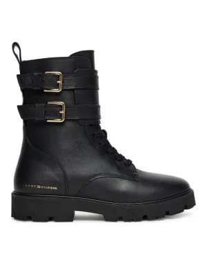 Trzewiki Tommy Hilfiger Biker Laceup FW0FW08986 Czarny