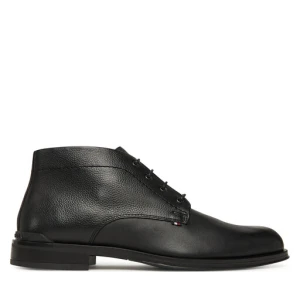 Trzewiki Tommy Hilfiger Corporate Hilfiger Lth Boot FM0FM05697 Czarny