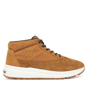 Trzewiki Tommy Hilfiger Hilfiger W Nbk Sde Hybrid Boot FM0FM05609 Khaki