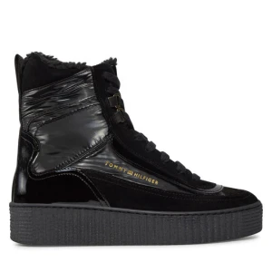 Trzewiki Tommy Hilfiger Patent Laceup City Snow Boot FW0FW07841 Czarny