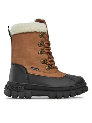 Trzewiki Tommy Hilfiger T3B5-33161-0814582 M Brązowy