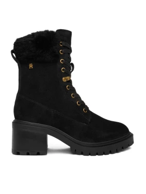 Trzewiki Tommy Hilfiger Th Shearling Lace Up Boot FW0FW08999 Czarny