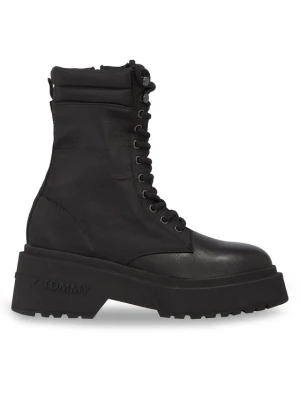 Trzewiki Tommy Jeans Tjw Lace Up Padded Boot EN0EN02405 Czarny