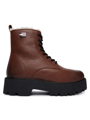 Trzewiki Tommy Jeans Tjw Platform Boots Wl EN0EN03159 Brązowy