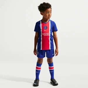 Trzyczęściowy strój do piłki nożnej dla małych dzieci Nike Paris Saint-Germain Stadium 2026 (wersja domowa) – replika - Niebieski