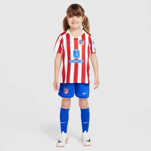 Trzyczęściowy strój piłkarski dla małych dzieci Nike Atlético Madryt Stadium 2025/26 (wersja domowa) – replika - Czerwony