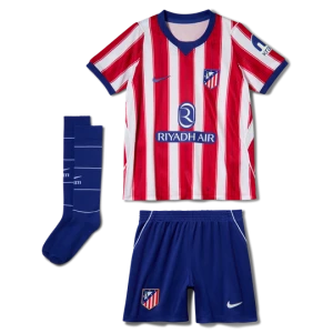 Trzyczęściowy strój piłkarski dla małych dzieci Nike Atlético Madryt Stadium 2026 / 27 (wersja domowa) – replika - Biel