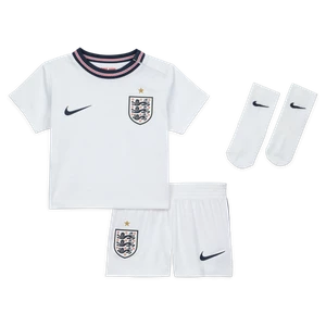 Trzyczęściowy strój piłkarski dla niemowląt i maluchów Nike Anglia Stadium 2026 (wersja domowa) – replika - Biel