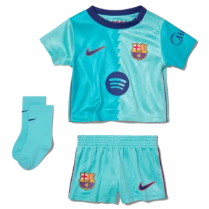 Trzyczęściowy strój piłkarski dla niemowląt i maluchów Nike FC Barcelona Stadium 2026 / 27 (wersja trzecia) – replika - Zieleń