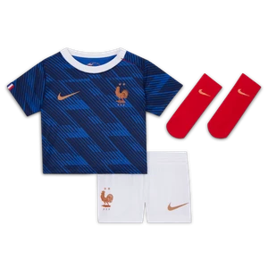 Zdjęcie produktu Trzyczęściowy strój piłkarski dla niemowląt i maluchów Nike FFF Stadium 2026 (wersja domowa) – replika - Niebieski