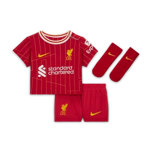 Trzyczęściowy strój piłkarski dla niemowląt i maluchów Nike Liverpool F.C. Stadium 2024/25 (wersja domowa) – replika - Czerwony