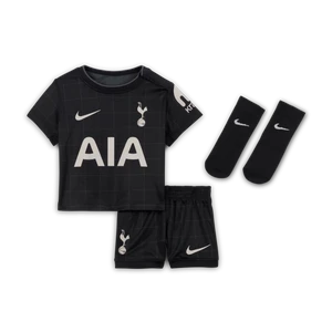 Trzyczęściowy strój piłkarski dla niemowląt i maluchów Nike Tottenham Hotspur Stadium 2025/26 (wersja wyjazdowa) – replika - Czerń