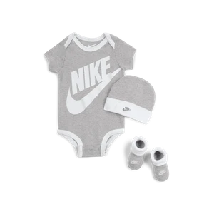 Trzyczęściowy zestaw dla niemowląt (0-6 M) Nike - Szary