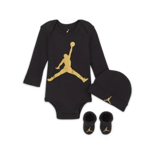 Trzyczęściowy zestaw dla niemowląt Jordan (0–12 M) - Czerń
